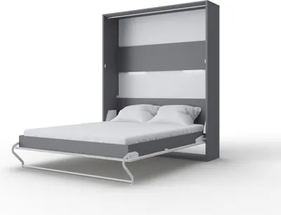 Zdjęcie produktu dla Półkotapczan pionowy "Invento 160V" (160x200) szary/dąb monaco