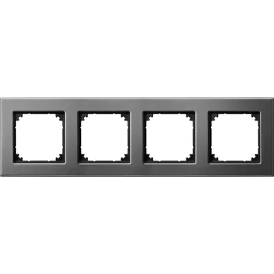 Produktbild von Merten Metallrahmen 4f.rho/gr 475414