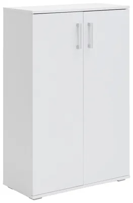 Produktbild von Schuhschrank ALEX mit zwei Drehtüren und Bügelgriffen 70x106x33,5 cm
