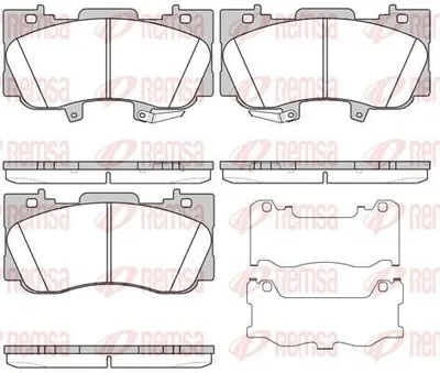 Produktbild von REMSA Bremsbeläge Satz Vorne Bremsklötze für FORD USA Mustang VI Coupe 1685.02