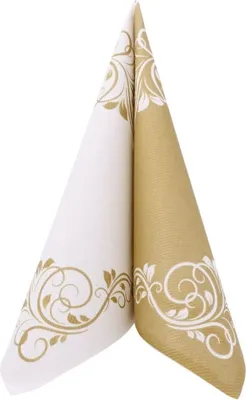 Produktbild von Airlaid Serviette Bellissima in Gold, 40 x 40 cm, 50 Stück - APARTina