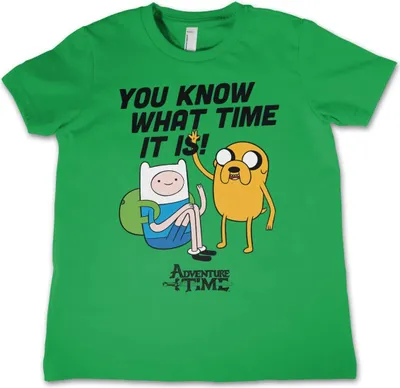 Produktbild von It's Adventure Time Kids T-Shirt - 4Years-XS - Green
