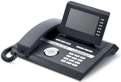 Produktbild von Unify OpenStage 40 G HFA V3, IP-Telefon, Schwarz, Kabelgebundenes Mobilteil, Tisch/Wand, 1000 Mbit/s, 6 Zeilen