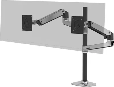 Immagine prodotto di Ergotron 45-549-026 Ergotron Tischhalter LX 2-Monitore-40"-18kg -ALU-