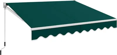 Produktbild von Einziehbare Markise, 3 x 2,5 m, UV- und wasserbeständig, grün