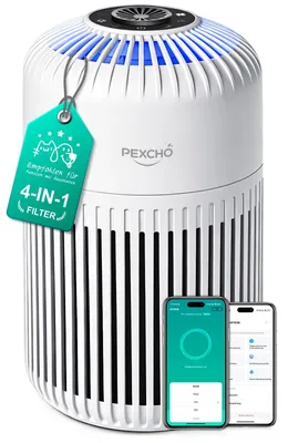 Obrázek produktu pro Čistič vzduchu pro alergiky 4 v 1, HEPA filtr, vhodný do prostor až 35 m², aroma. HEPA filtr H13 pro alergiky