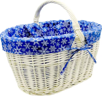 Produktbild von MyBer Einkaufskorb Weidenkorb Flaschenkorb Geschenkkorb geflochten BTH 46/33/25-34cm stabiler Tragekorb aus Weide K13-113-W-SBWW