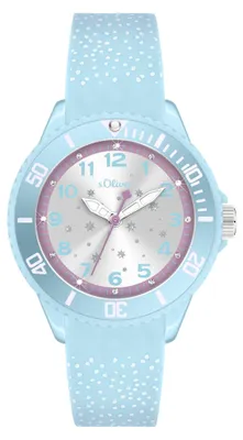 Produktbild von s.Oliver Kinderuhr - Rund - Blau - 38 mm - Uhr aus Kunststoff mit Quarzwerk am S