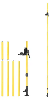 Produktbild von Teleskop-Ständer Verstellbar – Stabil, bis 4 m Höhe, 1/4'' Gewindehalter für Laser-Niveau, Line-Leveling & DIY-Bauprojekte