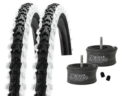 Produktbild von 2x Kenda K-829 MTB Fahrrad Reifen 20x2.00 (50-406) schwarz/weiß Drahtreifen inklusive 2x Fahrradschläuche mit Autoventile