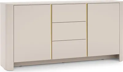 Produktbild von Furniture24 Sideboard Bari Ksz168 Kommode 168 X 84 X 39 Cm - Kaschmir