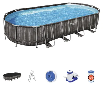 Immagine prodotto di Piscina fuori terra ovale Power Steel 732x366x122 cm Bestway 5611T