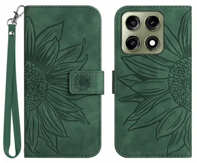 Produktbild von Coverup Sonnenblumen Klapphülle - Motorola Edge 70 Pro Hülle - Grün