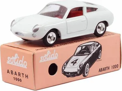 Produktbild von Solido Fiat Abarth 1000, Modellauto, Modell Auto, Miniaturauto, Miniatur, Maßstab 1:43, Weiß, 421436690
