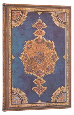 Produktbild von Safavid-Indigofarbenes (Safavid-Einbandkunst) Hardcover-Notizbuch, groß, ohne Innenlinien