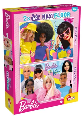 Imagen del producto de Puzzle Maxifloor Barbie, 2 x 60