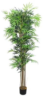 Immagine prodotto di Bambù Grand e Gigante Pianta Albero Artificiale Plastica con Legno Naturale 210cm Decovego