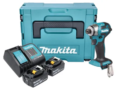 Immagine prodotto di Avvitatore a impulsi a batteria Makita DTD 173 STJ 18 V 180 Nm 1/4" brushless + 2x batteria ricaricabile 5,0 Ah + caricabatterie + Makpac