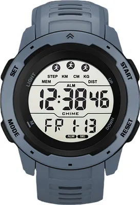 Produktbild von Herrenuhr Digital Sport – Multifunktional, Wasserdicht, Leuchtend, Outdoor-Laufuhr (Grau)
