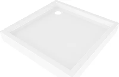 Produktbild von Mexen Flow+ Duschwanne quadratisch 90 x 90 cm, weiß glänzend - 46S109090H