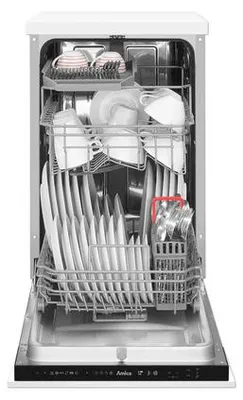 Produktbild von Amica EGSPV 586 901, Voll integriert, Single (45 cm breit), Schwarz, Tasten, LED, 1,5 m