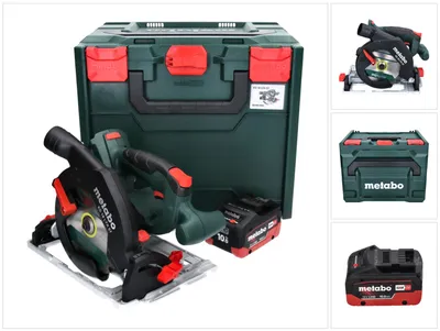 Image de Metabo KS 18 LTX 57 Scie circulaire sans fil 18 V 165 x 20 mm (601857840) + 1x Batterie 10,0 Ah + Coffret MetaLoc - sans chargeur