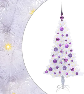 Zdjęcie produktu dla vidaXL Sztuczna choinka biała 120 cm PVC i stal