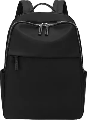 Produktbild von OKWISH Damen-Laptop-Rucksack mit separatem Laptopfach, wasserdichter Computer-Rucksack, passend für 16-Zoll-Laptops, ideal für Reisen, Arbeit und Universität Schwarz