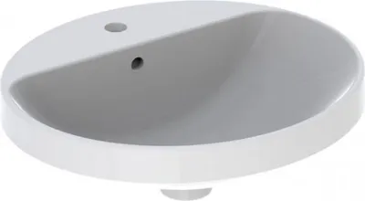 Produktbild von Geberit Geberit Einbauwaschtisch VariForm oval 500x450mm m HL m ÜL we KT