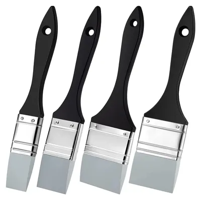 Produktbild von 4 Stück Silikon Pinselset - Für Verschiedene Farben