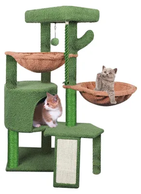 Produktbild von Mehrstöckiger Katzenbaum von 95 cm mit Hängematten