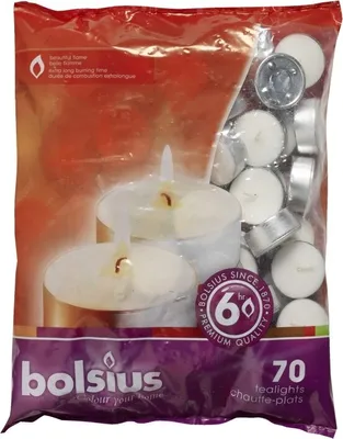 Produktbild von 4 Stücke Teelichter weiß 70 Stück