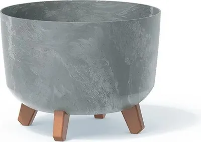 Image de Pot de Fleur Effet Béton Gracia - Béton