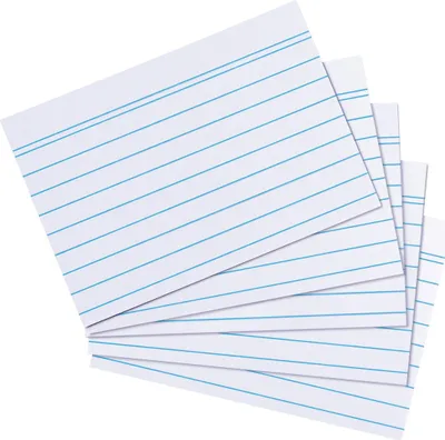 Produktbild von 1000 Herlitz Karteikarten DIN A8 / liniert / 170g/m2 / Farbe: weiß