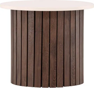Obrázek produktu pro FURNLUX Odkládací stolek Visingso béžová a hnědá 52 cm / Hlavní barva: hnědá / Rozměry: 52 x 52 x 44 cm