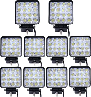 Produktbild von Greenmigo LED Arbeitsscheinwerfer 48W 3800 Lumen 10 Stück