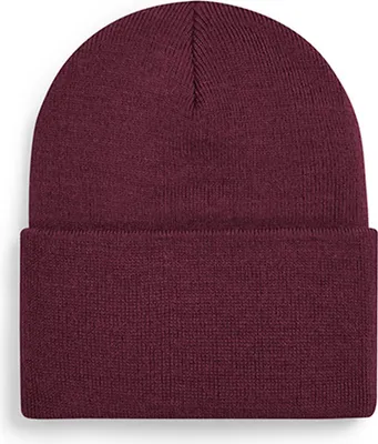 Produktbild von Beechfield B40R | Original Deep Cuffed Beanie doppellagiger Strick - Farbe: Burgundy - Größe: One Size