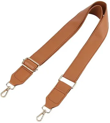 Obrázek produktu pro Popruh na rameno s nastavitelnou délkou – 83–104 cm – Imitace kůže – barva Sienna – šířka 38 mm – ramenní popruh