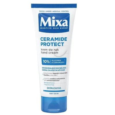 A tube of hand cream on a white background.