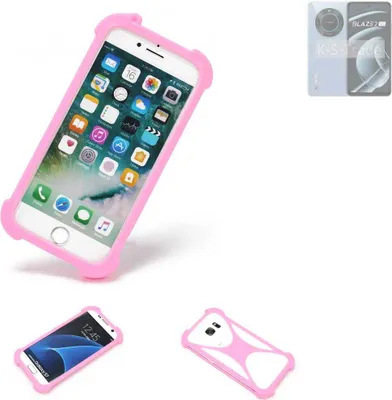 Produktbild von K-S-Trade Handy Hülle kompatibel mit Lava Blaze 2 5G Schutz Hülle Bumper Silikon Schutz Hülle Cover Case Silikoncase Silikonbumper TPU Softcase