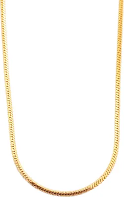 Produktbild von Akzent Edelstahl Schlangenkette, goldfarben, Stärke 2mm