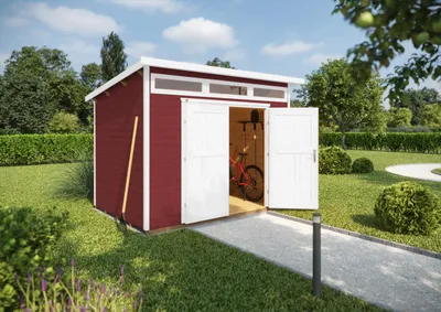 Produktbild von weka Gartenhaus Limmen 264, 21 mm, Doppeltür - B x T x H - 330.00 x 285.00 x 239.00 - Schwedenrot