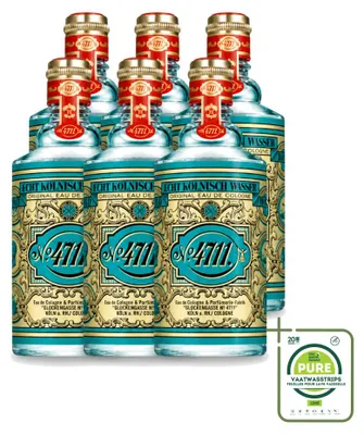 Productafbeelding van 6 x 4711 Original Eau de Cologne - Molanus fles - 100 ml - Grote verpakking - 6 stuks