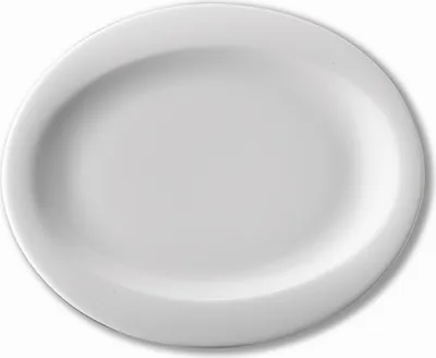 Produktbild von 6x Dessertteller 25 cm, oval Tellerset, Speiseteller