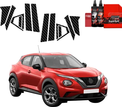 Image de Film protecteur en carbone 10 en 1 Grizz Protector pour montant B - Nissan Juke Facelift (2024-2025)