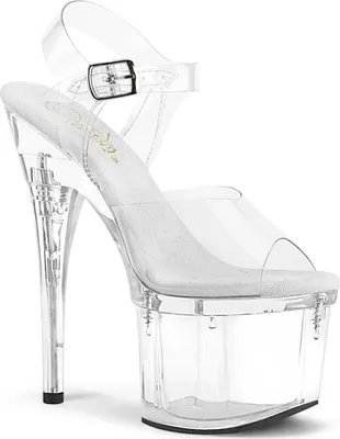 Produktbild von ESTEEM-708 Damen Sandale von Pleaser, Transparent , EU 35, US 5