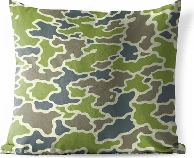 Produktbild von MuchoWow® Outdoor Kissen - Grünes Camouflage-Muster - 60x60 cm - Wetterfest - Lounge Kissen - Dekoration - Schlaf Kissen