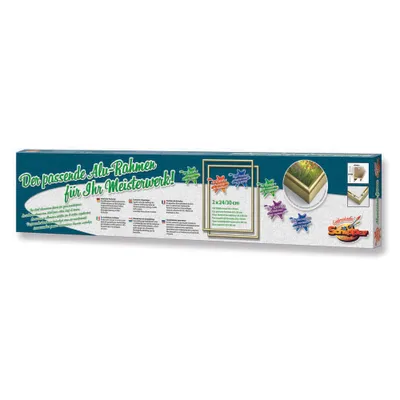 Zdjęcie produktu dla Malowanie liczbami, 2 x rama aluminiowa 24 x 30 cm