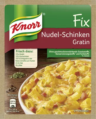 Produktbild von Knorr Fix für Nudel-Schinken Gratin 31g
