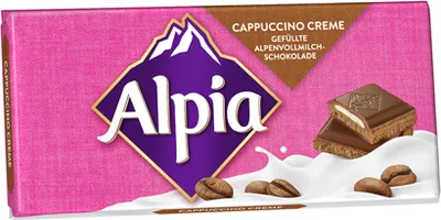 Obrázek produktu pro Alpia Cappuccino mléčná čokoláda plněná krémem 100g